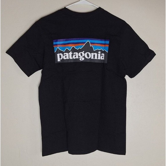 Patagonia Mens - P-6 Logo Pocket Responsibili-Tee T-shirt - Black - Picture 1 of 6